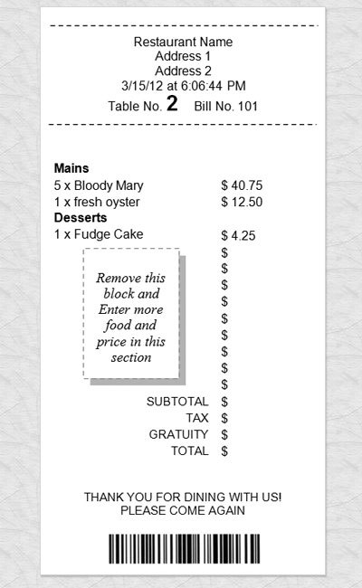 receipts hillary norfleet g5 quest hunting bows restaurant receipts templates
